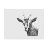 Trademark Fine Art Let Your Art Soar 'Goat Line Art' Canvas Art, 14x19 ALI42506-C1419GG